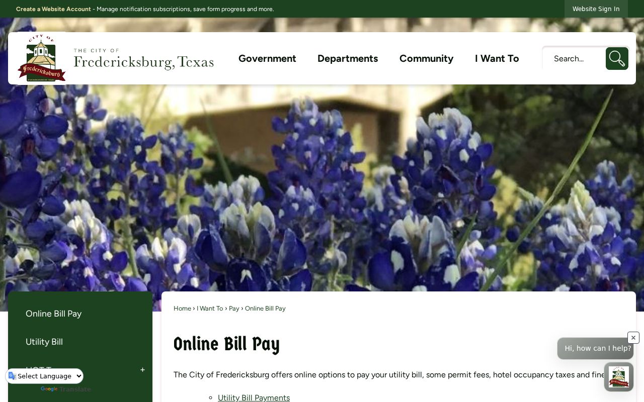 Fredericksburg warrant records payment link context, not a warrant search